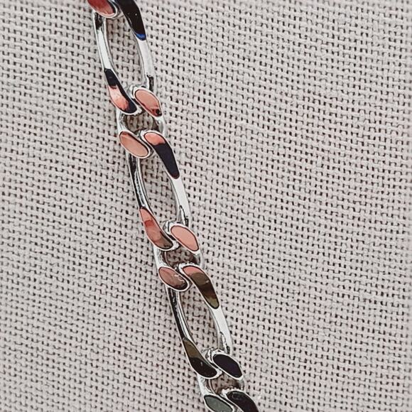 Monet Rhodium Plated 24 Inch Chain Necklace, Vintage Silver Tone Link Chain - Picture 3 of 11